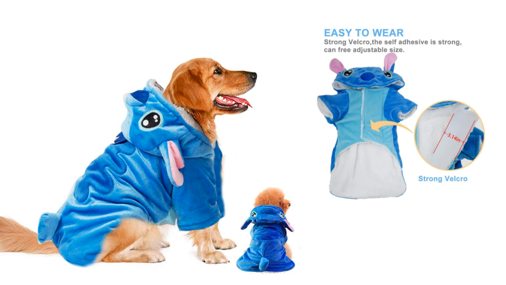 Stitch dog costume
