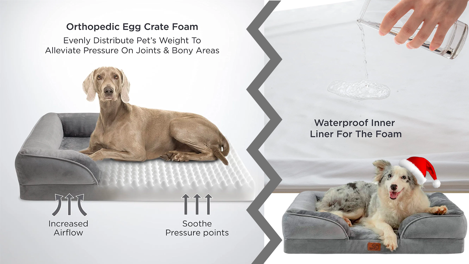 BEDSURE Large Orthopedic Dog Bed for Large Dogs
