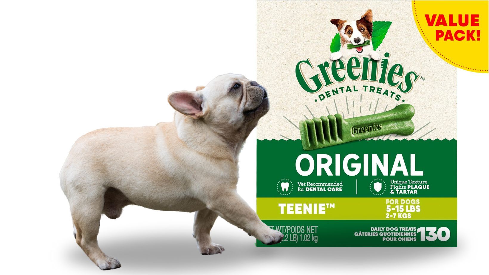 GREENIES Original TEENIE Natural Dog Dental Chews Oral Health Dog Treats